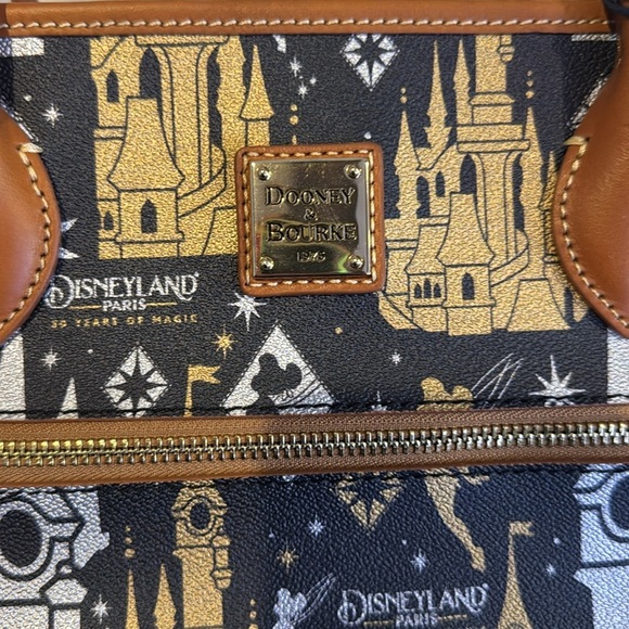 Dooney & Bourke Disney Castle Tote Bag - Black and Gold 30th anniversary - Picture 2 of 6